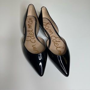 Sam Edelman Rodney flat black shiny Shoes 8 1/2